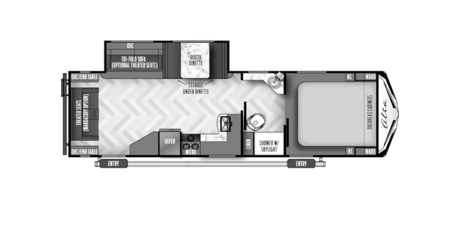 alta travel trailer floor plans
